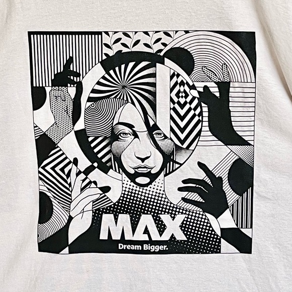 RARE Adobe Max 2023 Dream Bigger Graphic Light Gray T Shirt Adult XL - Picture 4 of 9